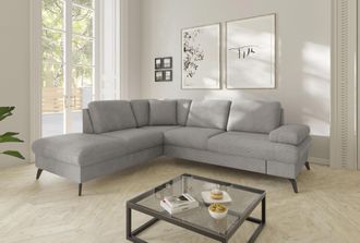 Sit&more Ecksofa »Morris Jubi L-Form, B: 238 cm« mit Armteilfunktion & 1 Zierkissen, optional Bettfunktion