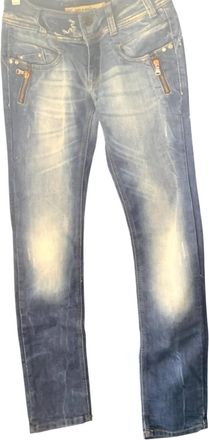 Cipo & Baxx Womens Durable And Versatile Vintage Jeans In Blue
