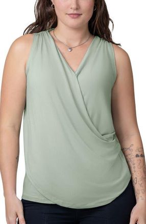 Kindred Bravely Draped Nursing Tank in Aqua Mist at Nordstrom, Size Medium