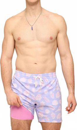Chubbies Shell Yeahs Swim Trunks In Light Purple