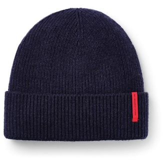 The Mountain Studio Cashmere Mix Rib Beanie M&uuml;tze - Unisex | blau