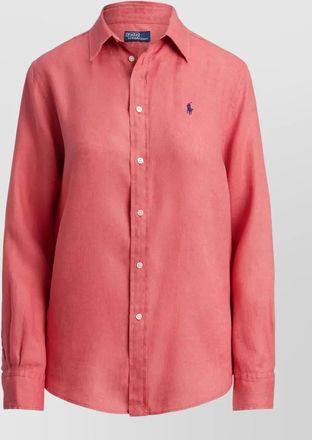 Polo Ralph Lauren long sleeve shirt curved hem front buttons