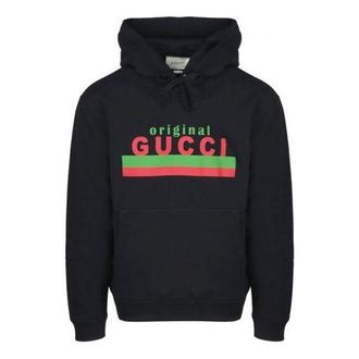 Gucci Logo Graphic Hoodie Black 626989-XJCOR-1082