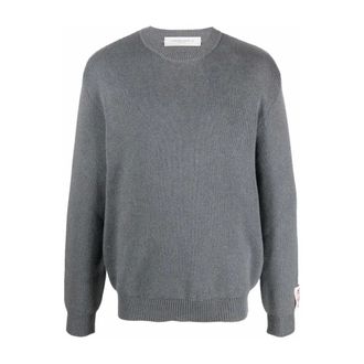 Golden Goose Sudadera de Algod&oacute;n con Cuello Redondo - Knitwear - Hombre - Gris - XL