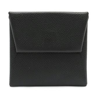 Herm&egrave;s Black Epsom Leather Coin Purse/Coin Case (Pre-Owned)