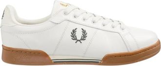 Fred Perry Beige Caramel Sneakers B722 - Heren - Sneakers - Wit - 40 EU - Schoenen