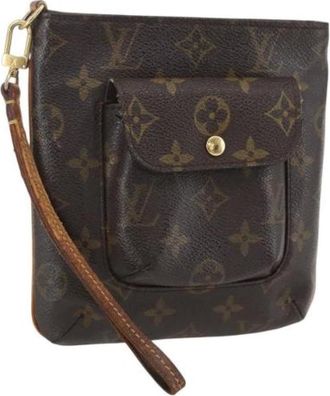 Louis Vuitton Pre-owned Clutches, female, Brown, Size: ONE SIZE Pre-owned Vintage Canvas Clutch