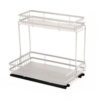 OEM Estanter&iacute;a Bajo El Fregadero Con Cestas Deslizantes, Organizador Multinivel Para Cocina Y Ba&ntilde;o, Color Blanco