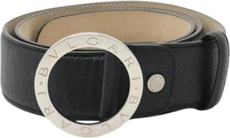 Bulgari Pre-owned Vintage Riem - Heren - Vintage Accessoires - Zwart - ONE Size - Leer - Vintage