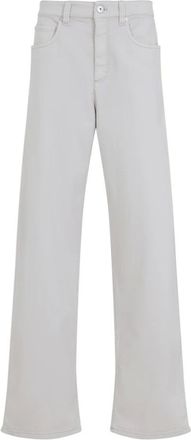 Brunello Cucinelli Jeans, Dames, Grijs, S, Katoen, Luxe Grijze Jeans Aw 25