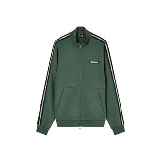 Emporio Armani Training Jackets, male, Green, Size: XL Crew-neck Sweatshirt