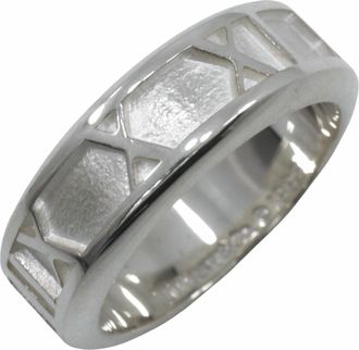 Tiffany & Co. Atlas Silver 925 Band Ring (Pre-Owned)
