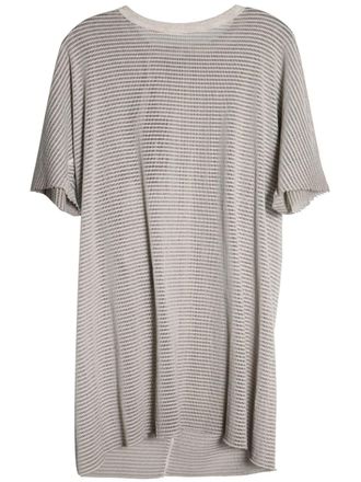 Boris Bidian Saberi striped round-neck T-shirt - Grijs