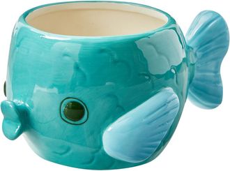 Tag Fish 4 Planter Teal Earthenware Summer in Blue at Nordstrom