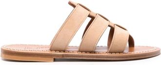 K.Jacques St Tropez Sandalen - Dames - Sandalen - Beige - 37 EU - Su&egrave;de - Schoenen