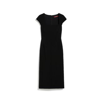 Max Mara Etruria Cady Dress - Dames - Casual kleedjes - Zwart - L - Leer - Kleedjes