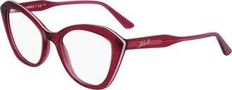 Karl Lagerfeld Womens 52mm Red Eyeglasses KL6137-652-52
