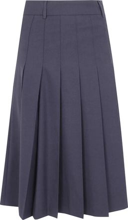 Dunst Falda larga plisada - Skirts - Mujer - Gris - S