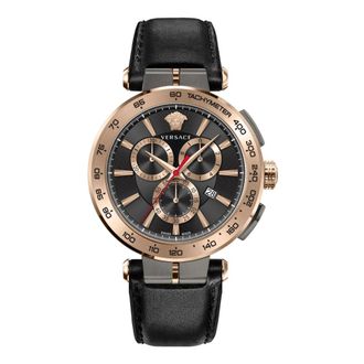 Versace Chronograph Watch - male - Versace - Watches - Black - ONE SIZE - Accessories