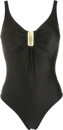 Lygia & Nanny Mirassol logo plaque swimsuit - women - Spandex/Elastane/Polyamide - 46 - Black