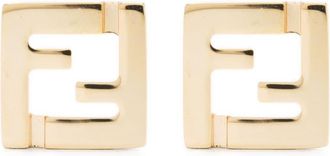 Fendi Orecchini FF stud earrings - women - Metal - One Size - Gold
