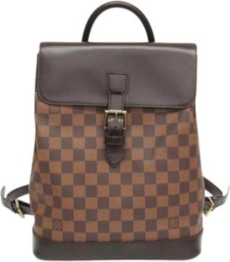 Louis Vuitton Pre-owned Canvas Rugzak - Dames - Vintage Rugzakken - Bruin - ONE Size - Vintage