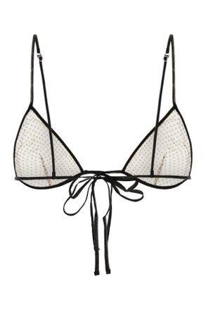 Prada Womens Printed Chiffon Bra Cammeo Intimo Underwear