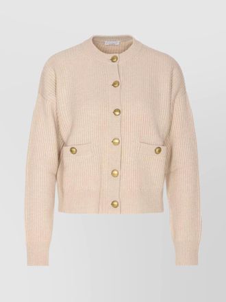 Brunello Cucinelli crewneck knitwear cardigan front pockets