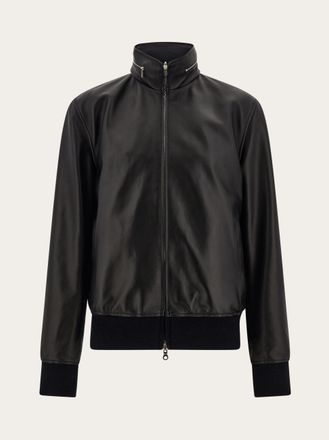 Ferragamo Men Reversible nappa blouson Black