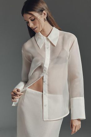 Apparis Tyra Organza Buttondown Top