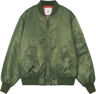Anine Bing Leon Green Oversized Bomber Jacket