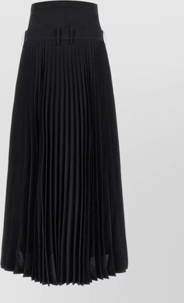 Junya Watanabe high waist pleated skirt pants belt