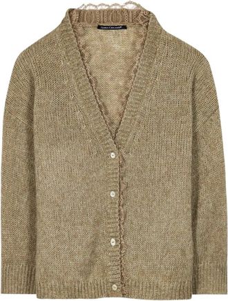 Luisa Cerano Alpaca-blend Vest - Dames - Vesten - Groen - XL - Wol - Truien & Vesten