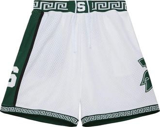Mitchell & Ness Shorts NCAA Mich State 1999 - Bianco