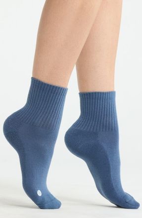 Zella Assorted 3-Pack Half Crew Socks in Blue Vintage Multi at Nordstrom, Size 6-8.5