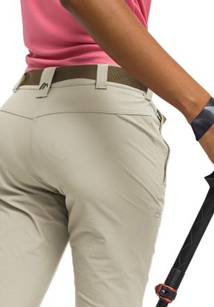 Maier Sports Caprihose MAIER SPORTS Inara slim 3/4, Damen, Gr. 34, Normalgr&ouml;ssen, braun (hellbraun), 90% Polyamid, 10% Elasthan, Hosen Caprihose, Damen Wanderhose,