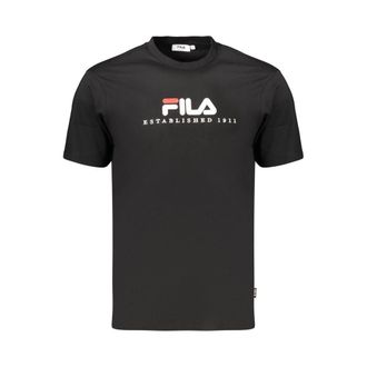Fila Zwarte Katoenen Heren T-shirt