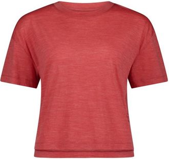 Mons Royale Zephyr Merino Tencel Boxy T-Shirt Merinoshirt f&uuml;r Damen | watermelon