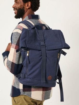 Fat Face FatFace Navy Roll Top Backpack