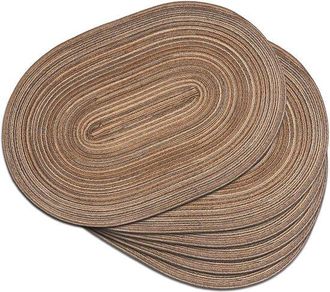 OEM Juego De Manteles Individuales Ovalados, 30, 5 X 44, 5 Cm, Antideslizante Lavable, Cocina Comedor (beige, Juego De 8, Juego De 8 Piezas