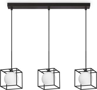 Ideal Lux Lampadario a Sospensione Contemporaneo Lingotto Metallo Nero G9 4W 3000K Ip20
