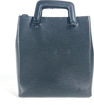 Louis Vuitton Black Noir Epi Leather Handbag Tote Bag (Pre-Owned)