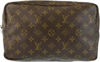 Louis Vuitton Pre-owned Mini Bags, female, Brown, Size: ONE SIZE Pre-owned Trusse Toilette 28 Monogram Pouch