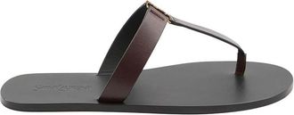 Saint Laurent Brown Babylone Sandals