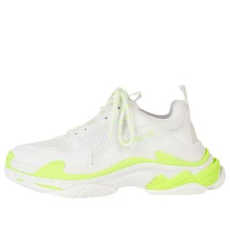 Balenciaga (WMNS) Balenciaga Triple S Sneakers White Fluorescent Yellow 524039W2CA37390