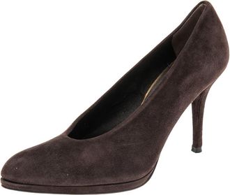 Stuart Weitzman Brown Suede Pumps