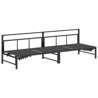 vidaXL Tumbona Negro 200 X 62 X 59,5 Cm Textileno Vidaxl