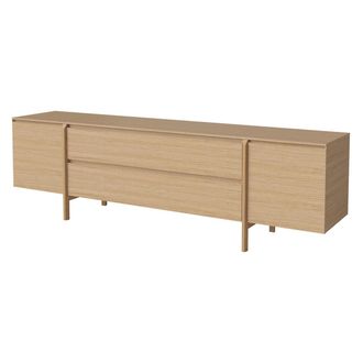 Bolia Daia Sideboard mit Schubladen, 240 cm, Eiche ge&ouml;lt