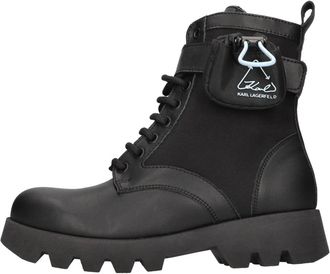 Karl Lagerfeld Laarzen Zwart - Dames - Veterlaarzen - Zwart - 37 EU - Schoenen
