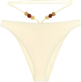 Magda Butrym Slip bikini RE26 con decorazione - Toni neutri